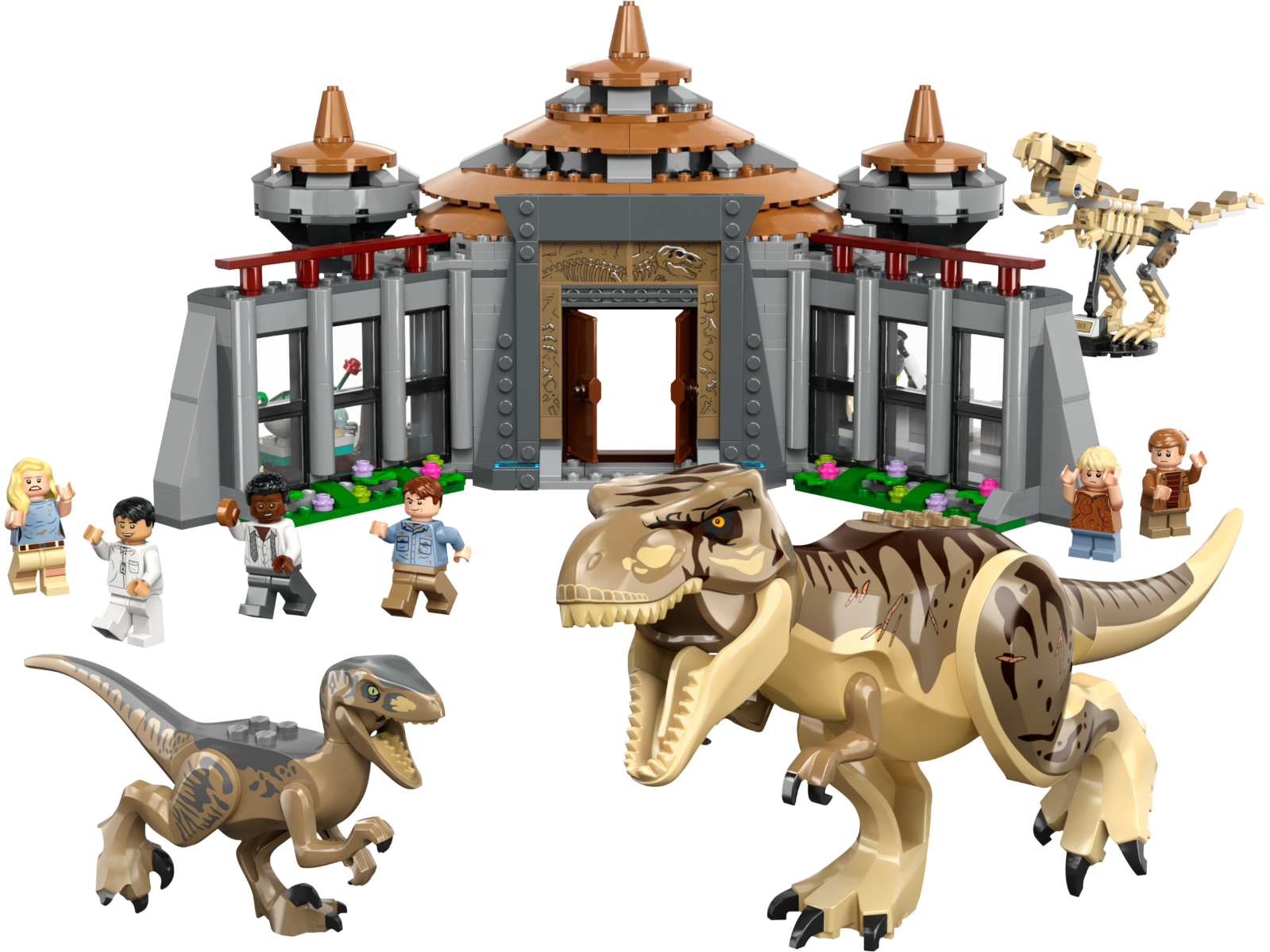 LEGO Jurassic World Visitor Center T rex & Raptor Attack