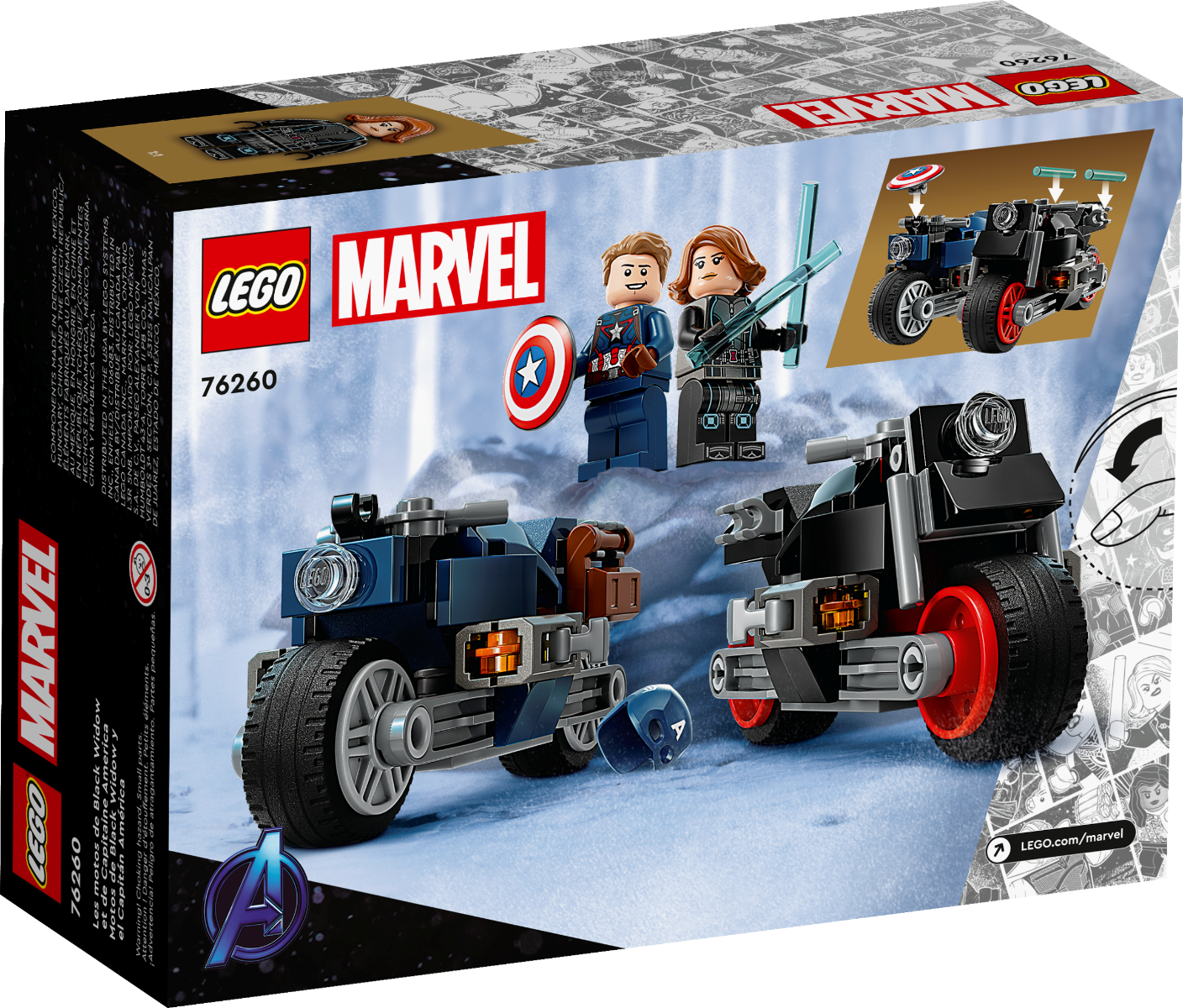 LEGO Marvel Superheroes Black Widow & Captain America Motorcycles