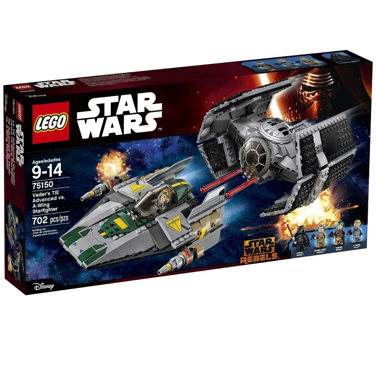 LEGO Star Wars Vader s TIE Advanced vs A-Wing Starfight