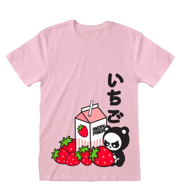 Angry Panda Strawberry T-Shirt