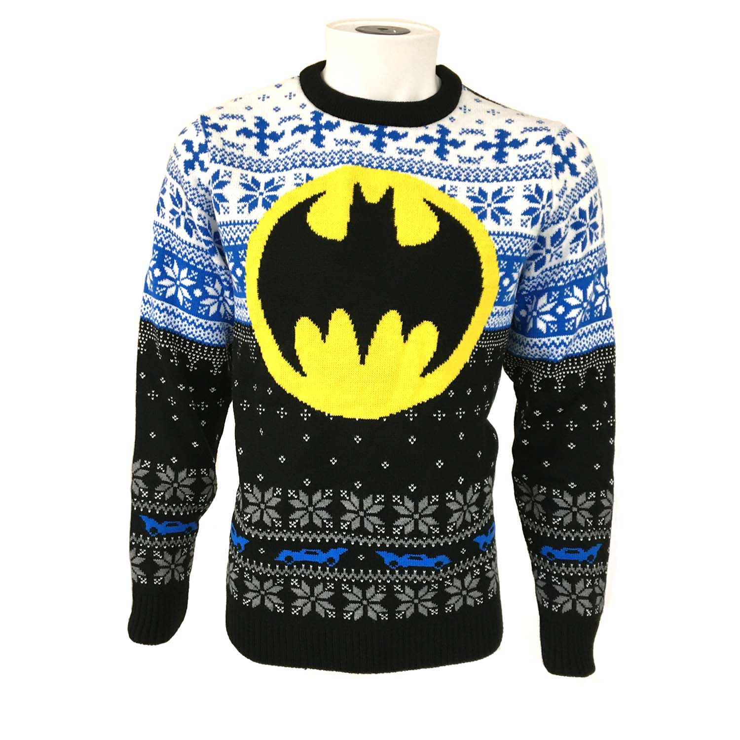 DC Comics Batman Yellow Logo Knitted Sweatshirt