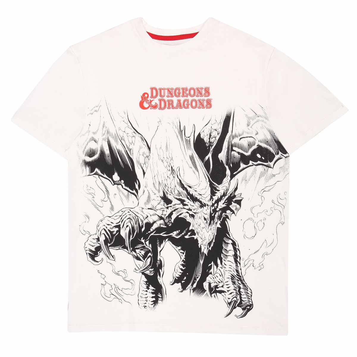 Dungeons And Dragons Oversized Dragon Print T-Shirt