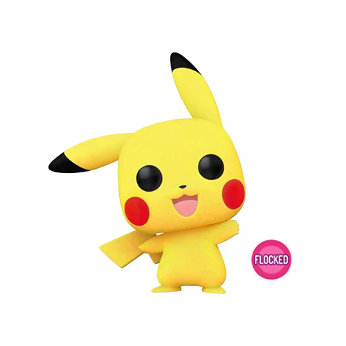 Pop! Games Pokemon Pikachu Waving Flocked International Exclusive