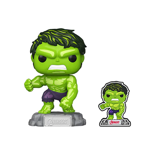 Pop! Marvel Hulk 60th Anniversary Hulk w/pin International Exclusive