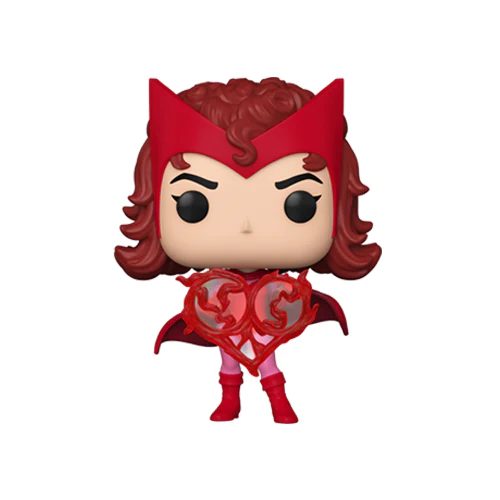Pop! Marvel Valentines Scarlet Witch w/Heart Hex International Exclusive