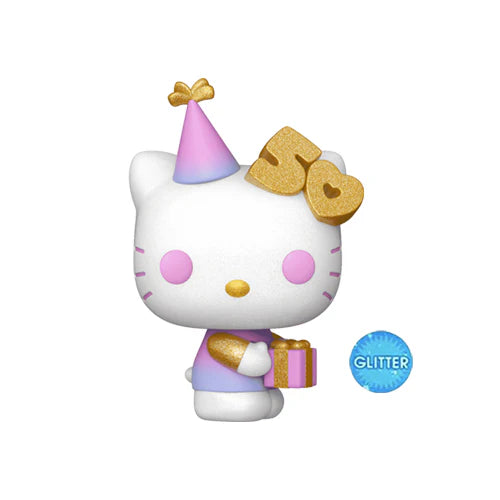 Pop! Sanrio Hello Kitty 50th Hello Kitty w/Present Gold Glitter International Exclusive