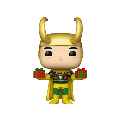 Pop! Marvel Holiday Loki w/Sweater Metallic International Exclusive