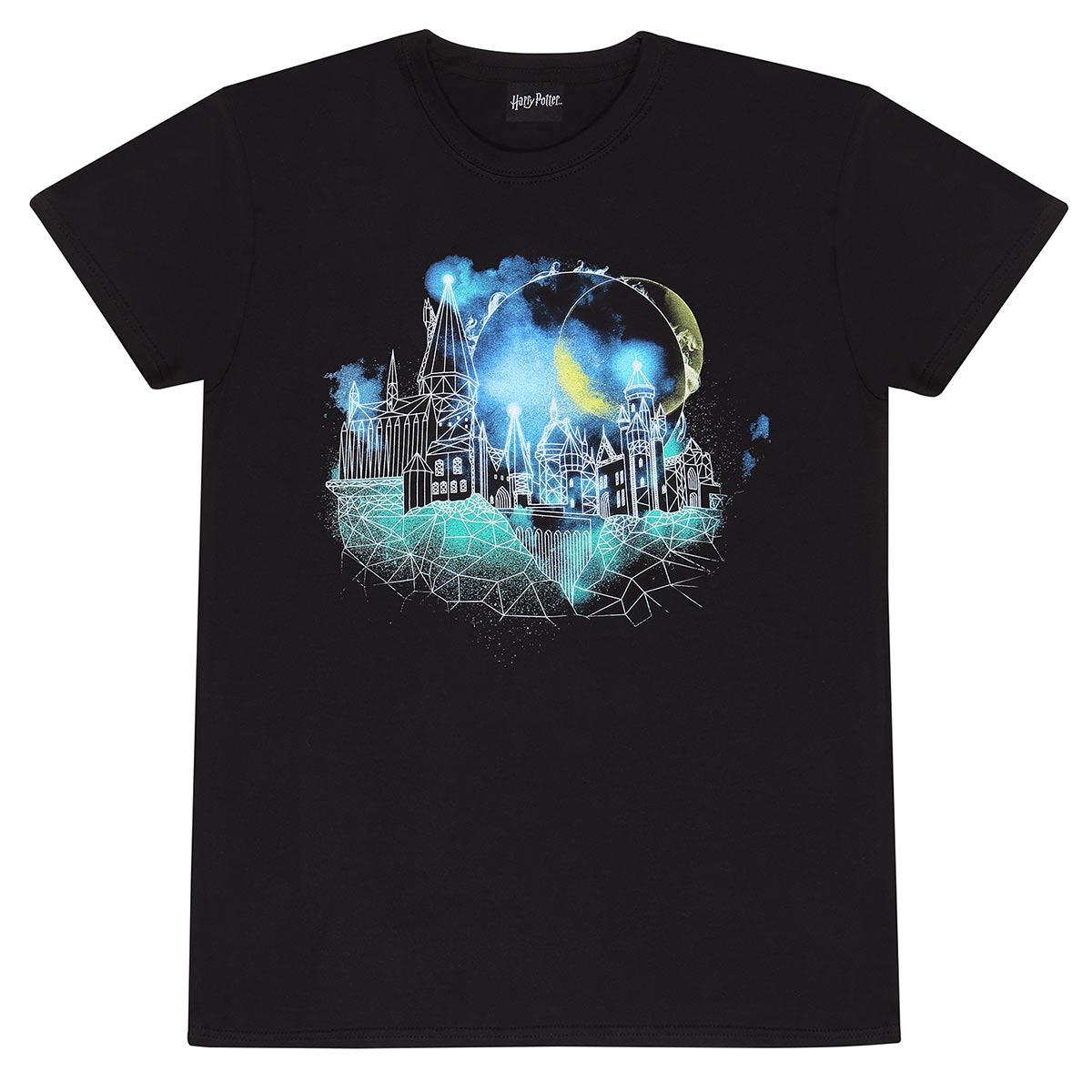 Harry Potter Wireframe Hogwarts T-Shirt