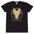 House Of The Dragon Gold Ink Skull T-Shirt