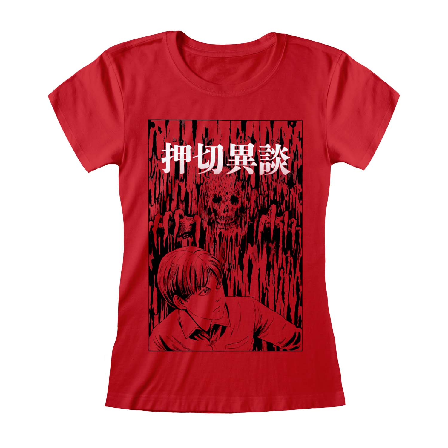 Junji-Ito Dripping Fitted T-Shirt