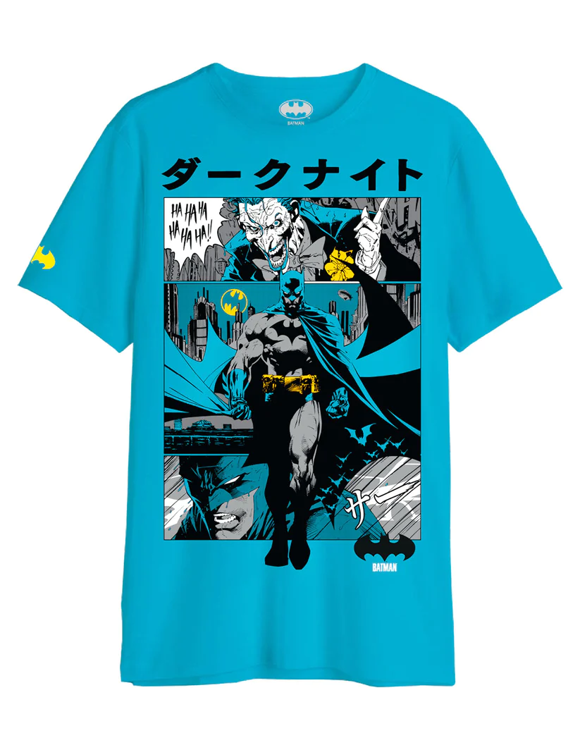 DC Comics Batman Japanese Comic Strip T-shirt