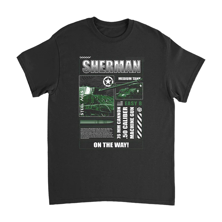 Steel Aces Sherman T-shirt