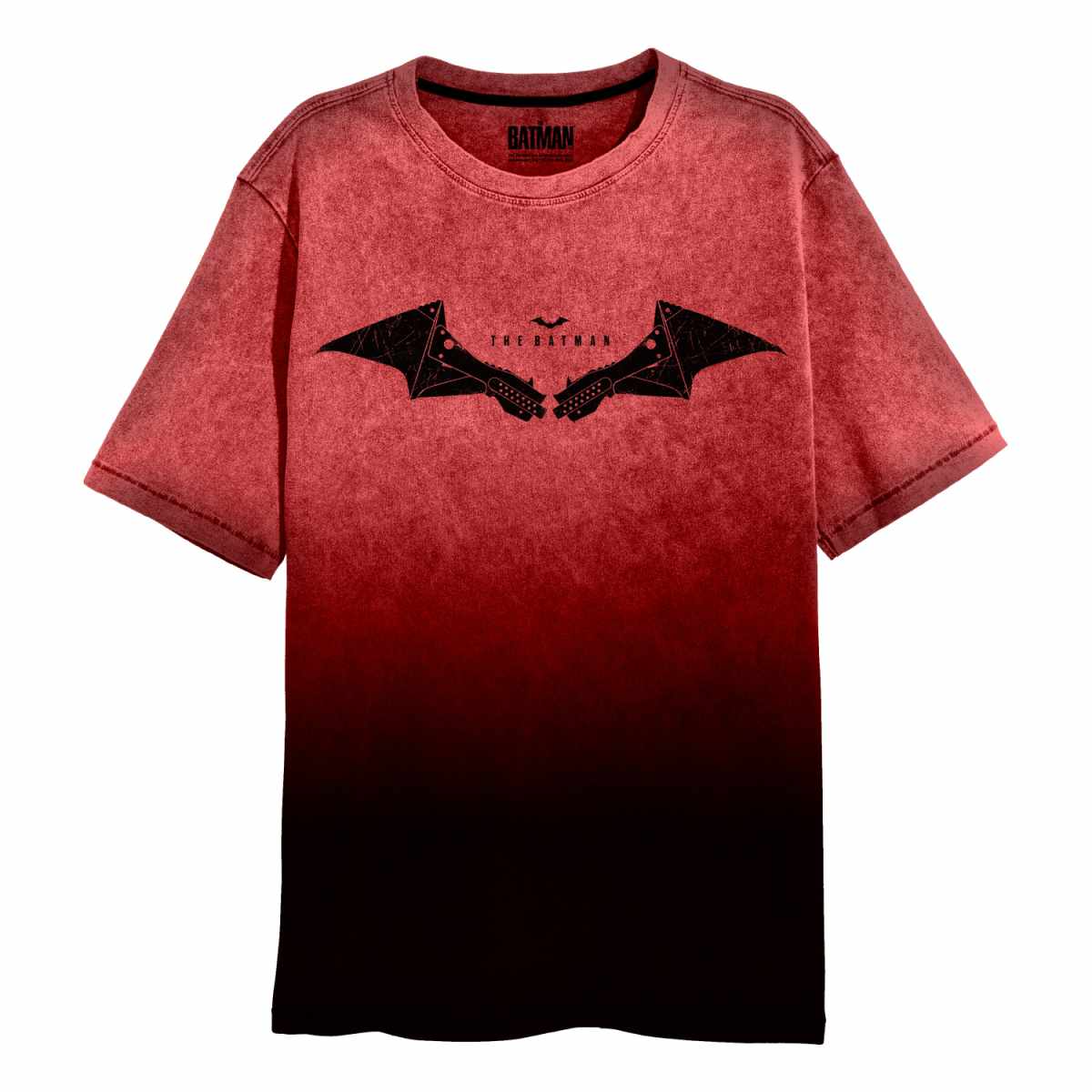 DC The Batman-Wings Acid Wash Dip Dye T-Shirt