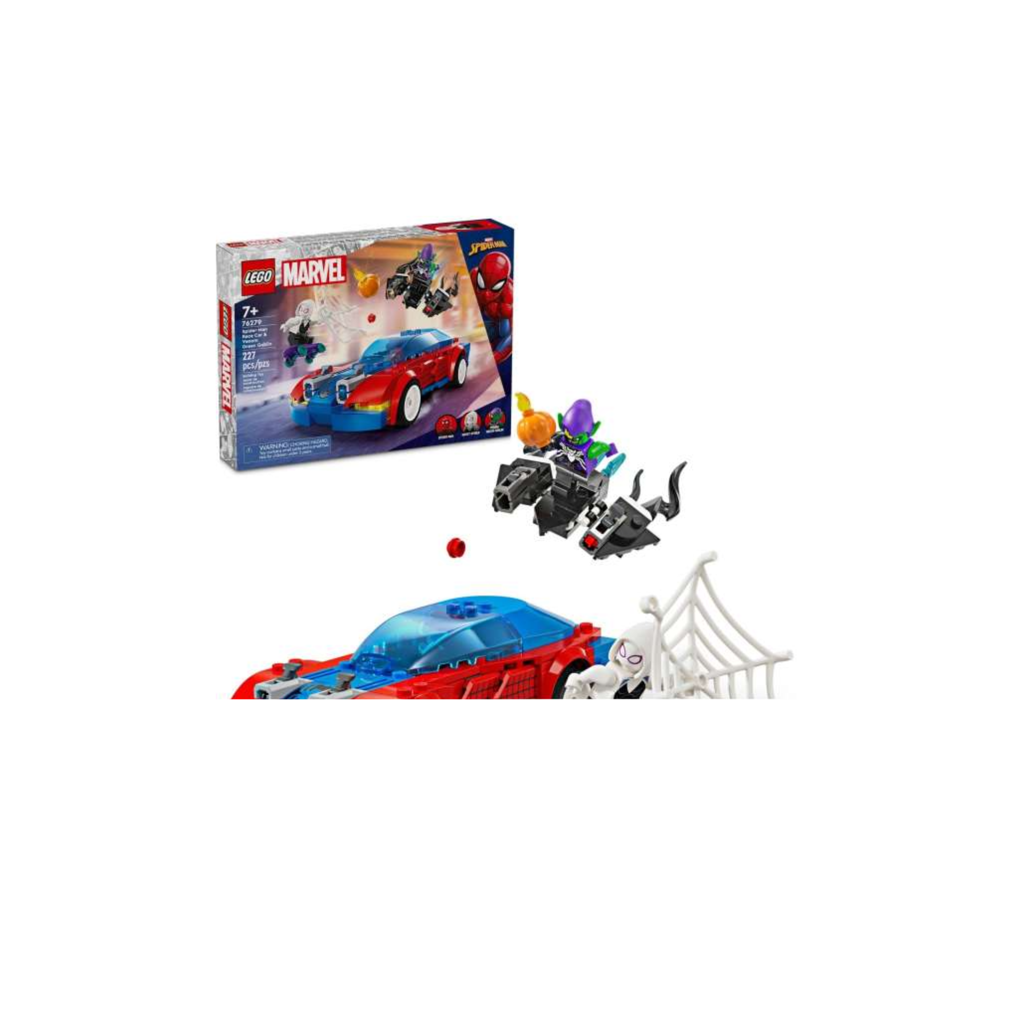 Marvel Lego Spider-Man Race Car & Venom Green Goblin