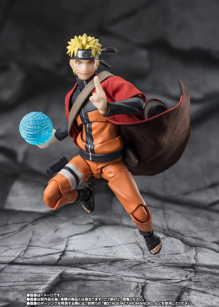 S.H.Figuarts Naruto Shippuden Naruto Uzumaki Sage Mode Savior of Konoha Exclusive Action Figure