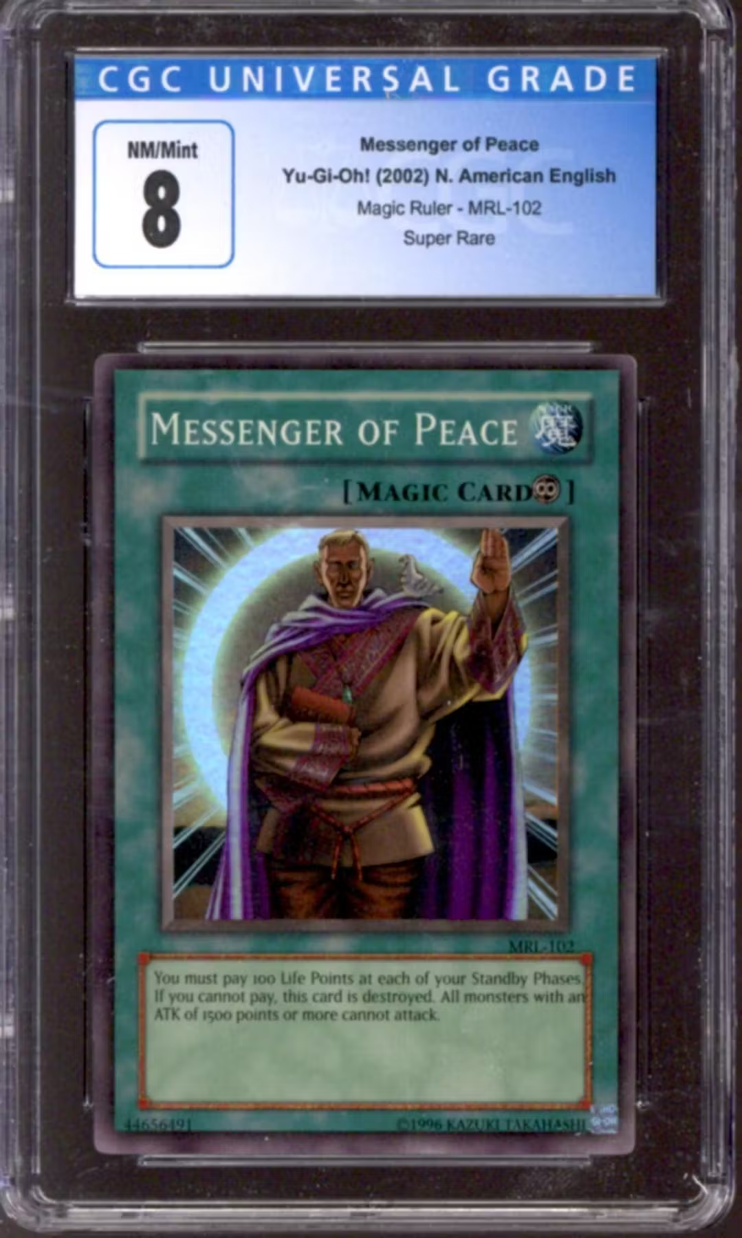Yu-Gi-Oh Magic Ruler Messenger Of Peace MRL-102 CGC 8