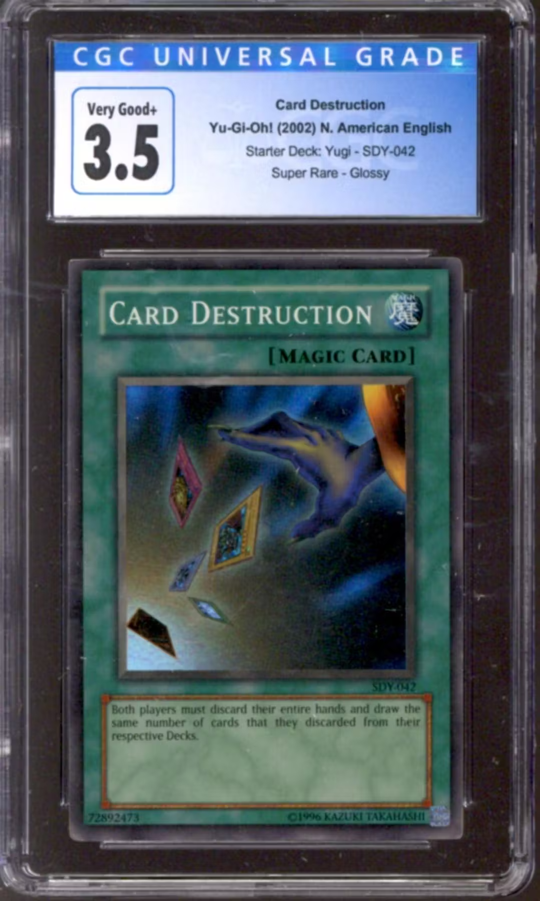 Yu-Gi-Oh Starter Deck Yugi Card Destruction SDY-042 CGC 3.5