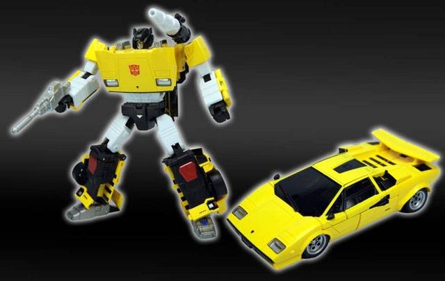 Transformers Masterpiece Tigertrack Yellow Sideswipe