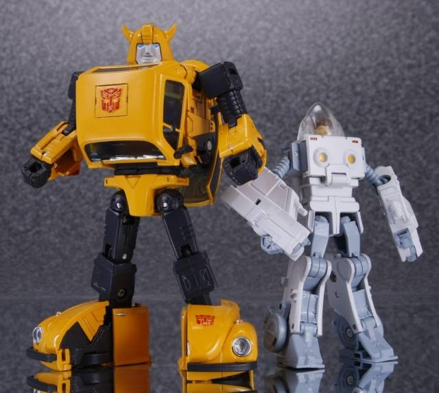Transformers Masterpiece Bumblebee and Spike in Exo-Suit