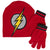 DC Comics Flash Logo Youth Beanie and Gloves Combo