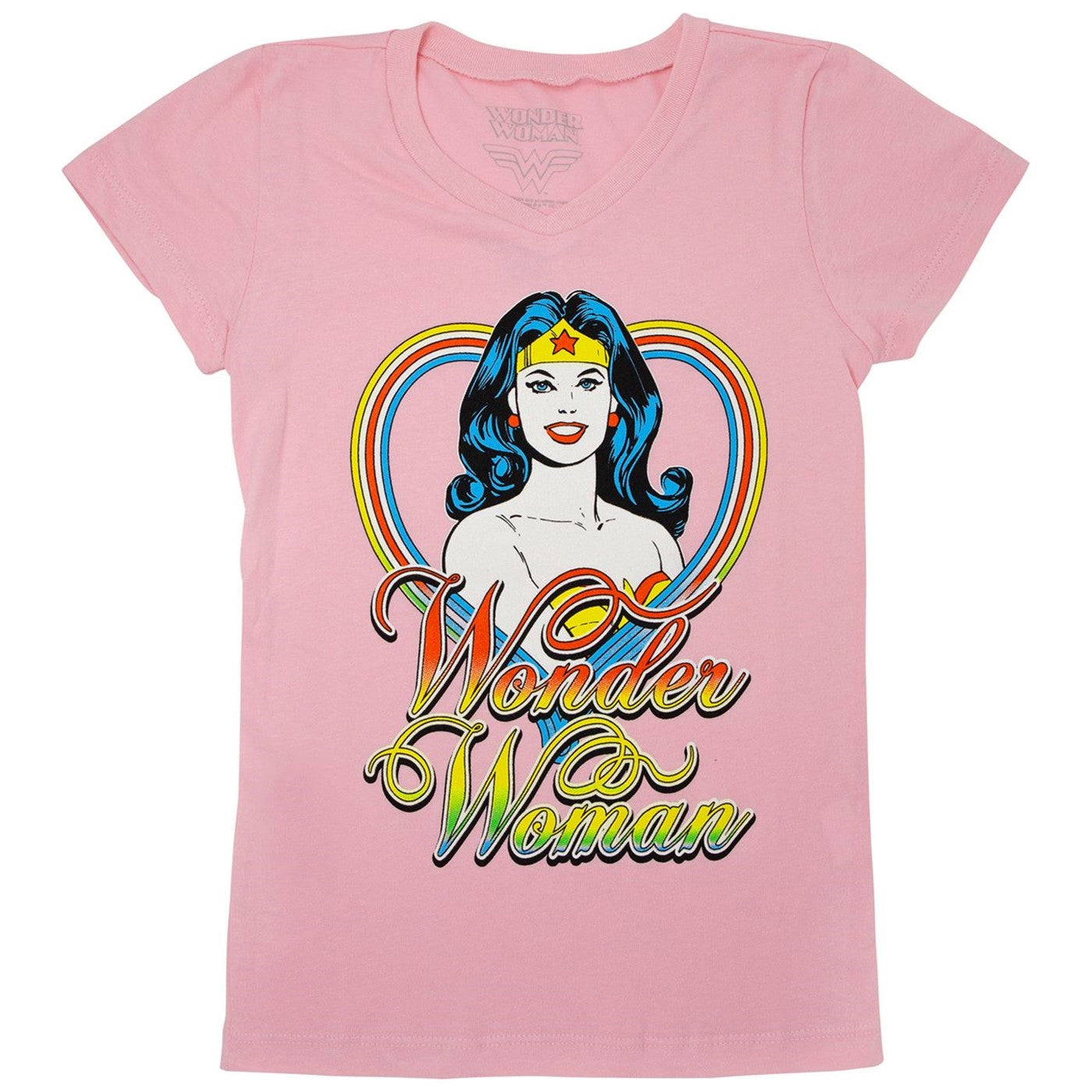 Wonder Woman Girls Pink T-Shirt