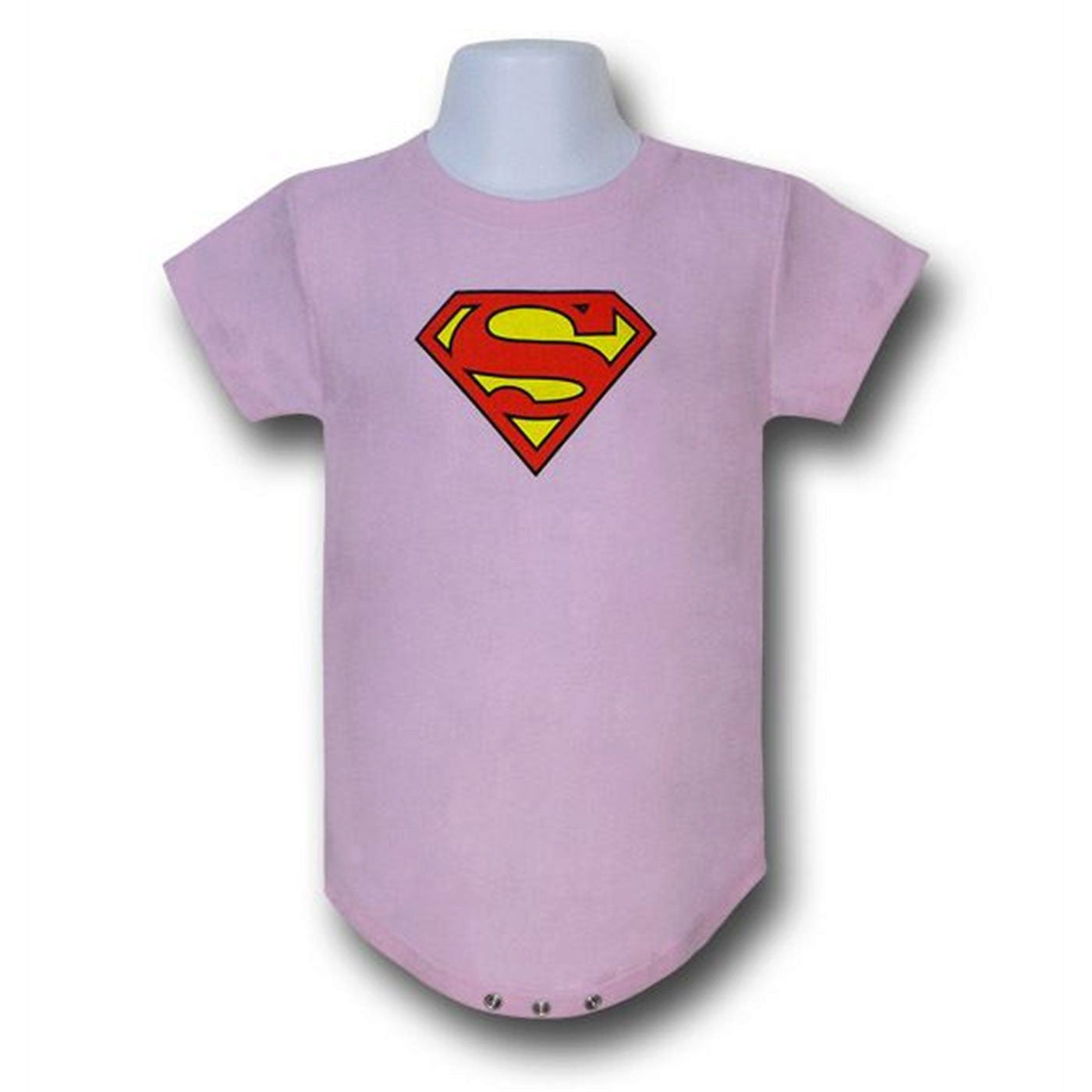 Superman Infant Pink Snapsuit