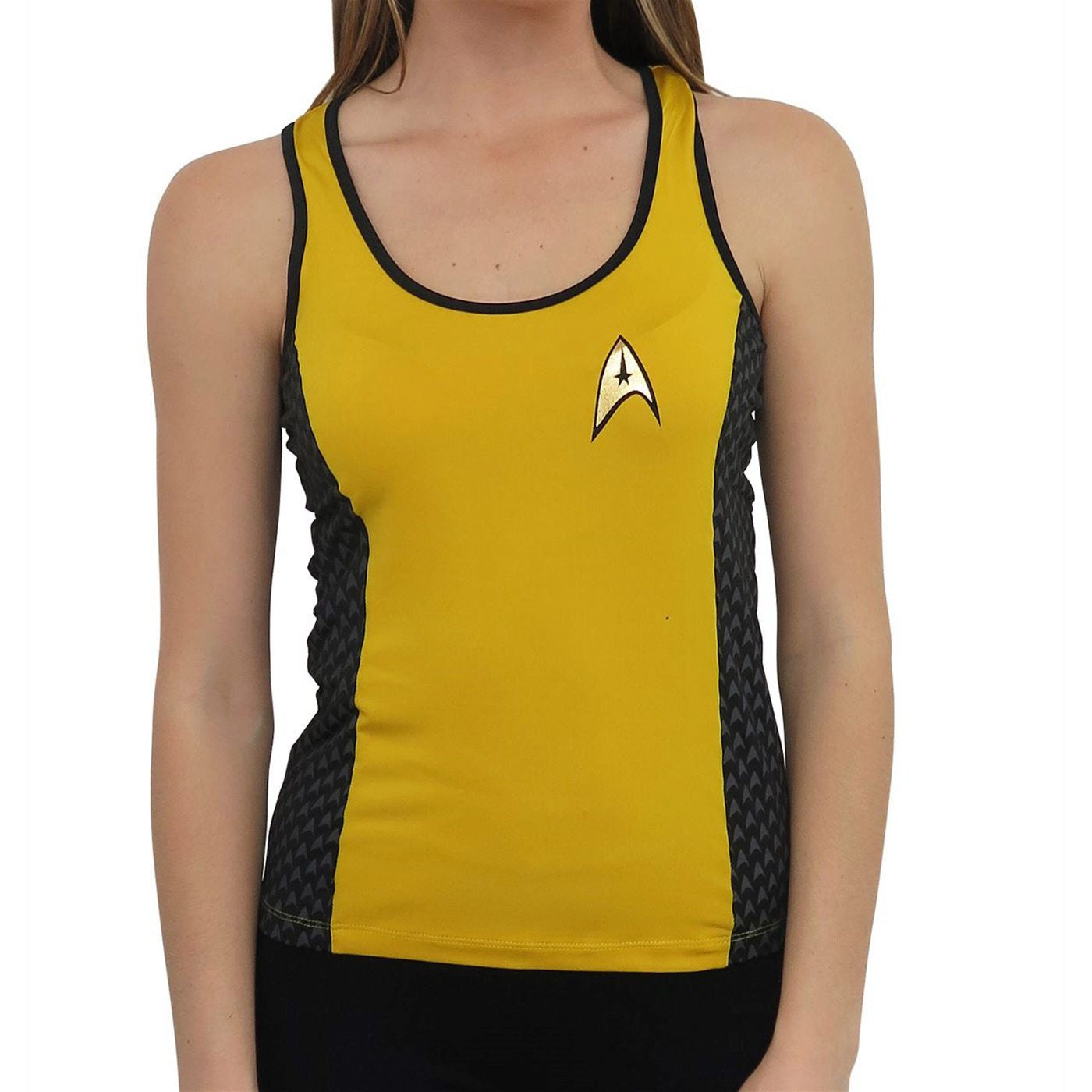 Star Trek Yellow Women's Costume Yoga Tank Top