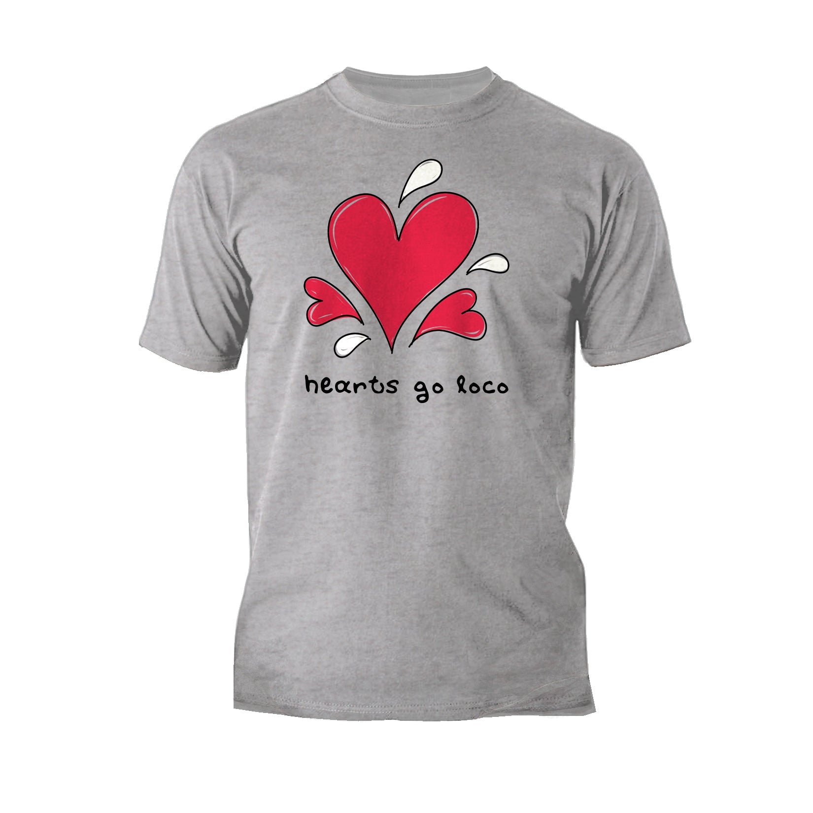 Anti Valentine Hearts Go Loco Men's T-shirt
