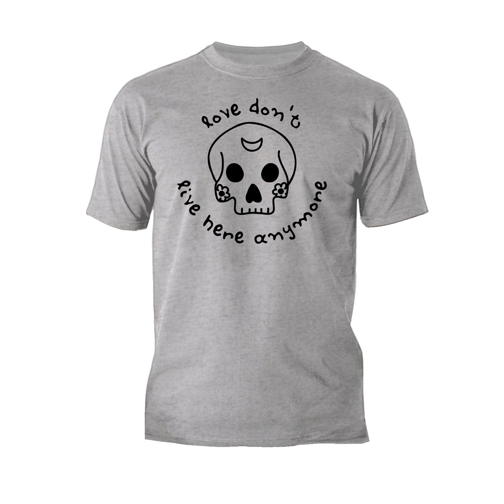 Anti Valentine Love Don't Live Here Skull Men's T-shirt