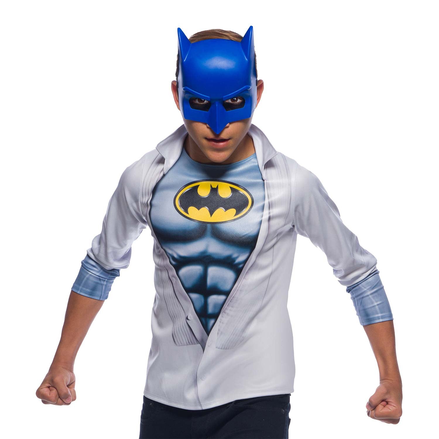 Batman Blue Mask And Tee Shirt Youth Costume