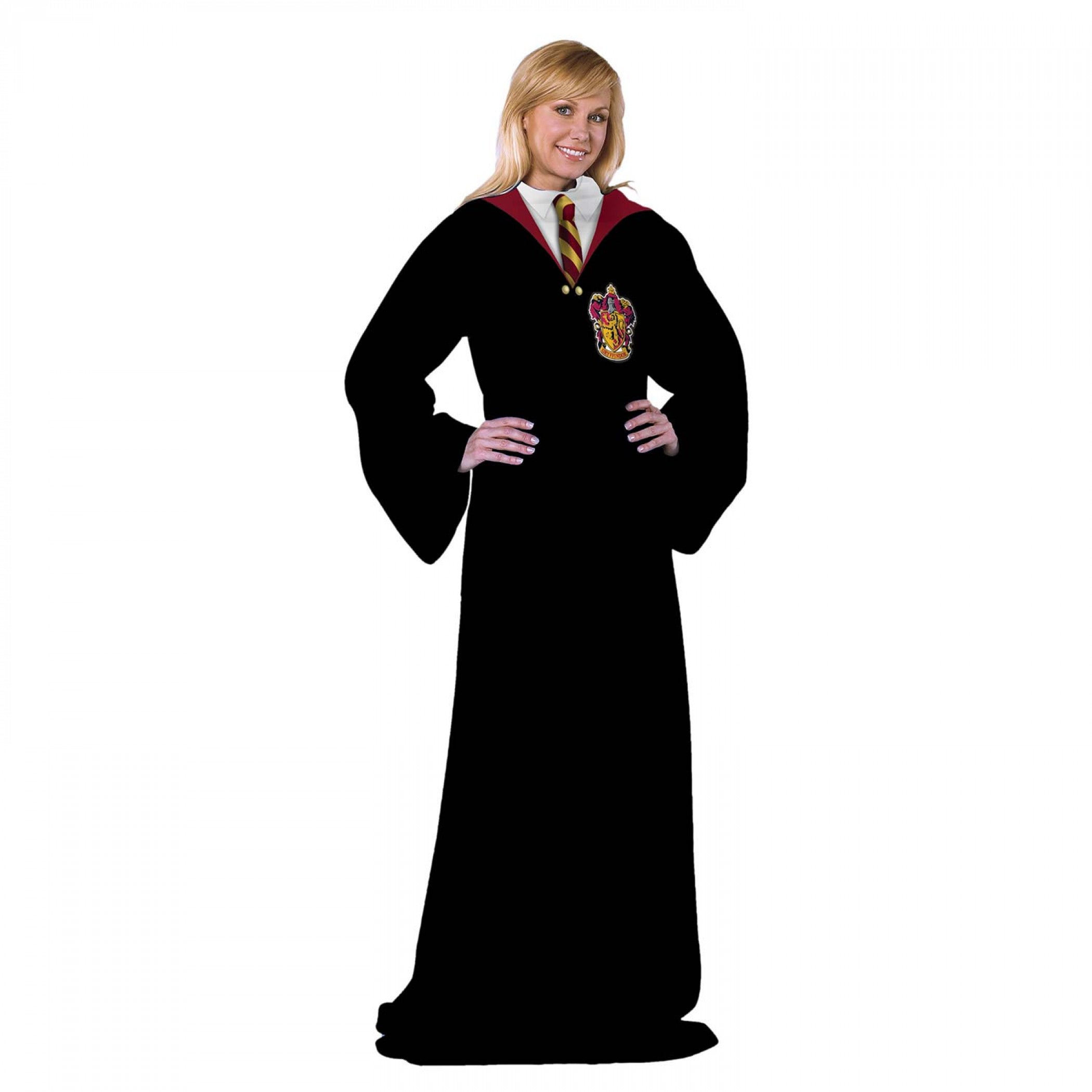 Harry Potter Hogwarts Robe Silk Touch Throw Blanket with Sleeves