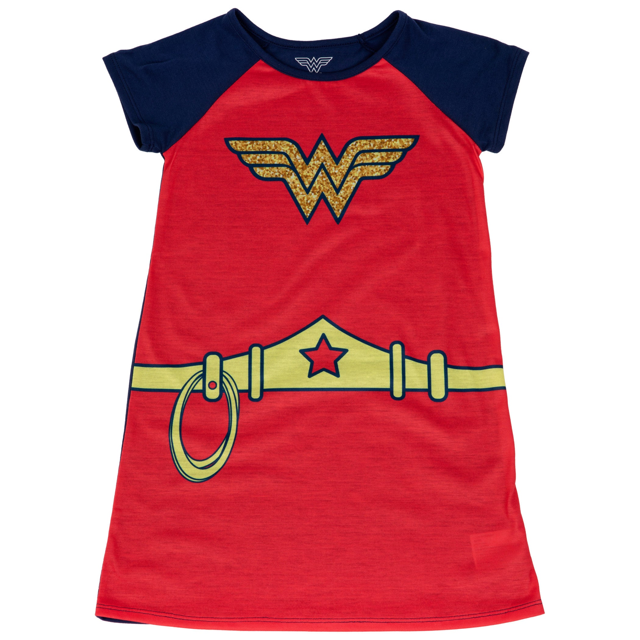 Wonder Woman Costume with Star Shoulders Girl's Sleep Gown