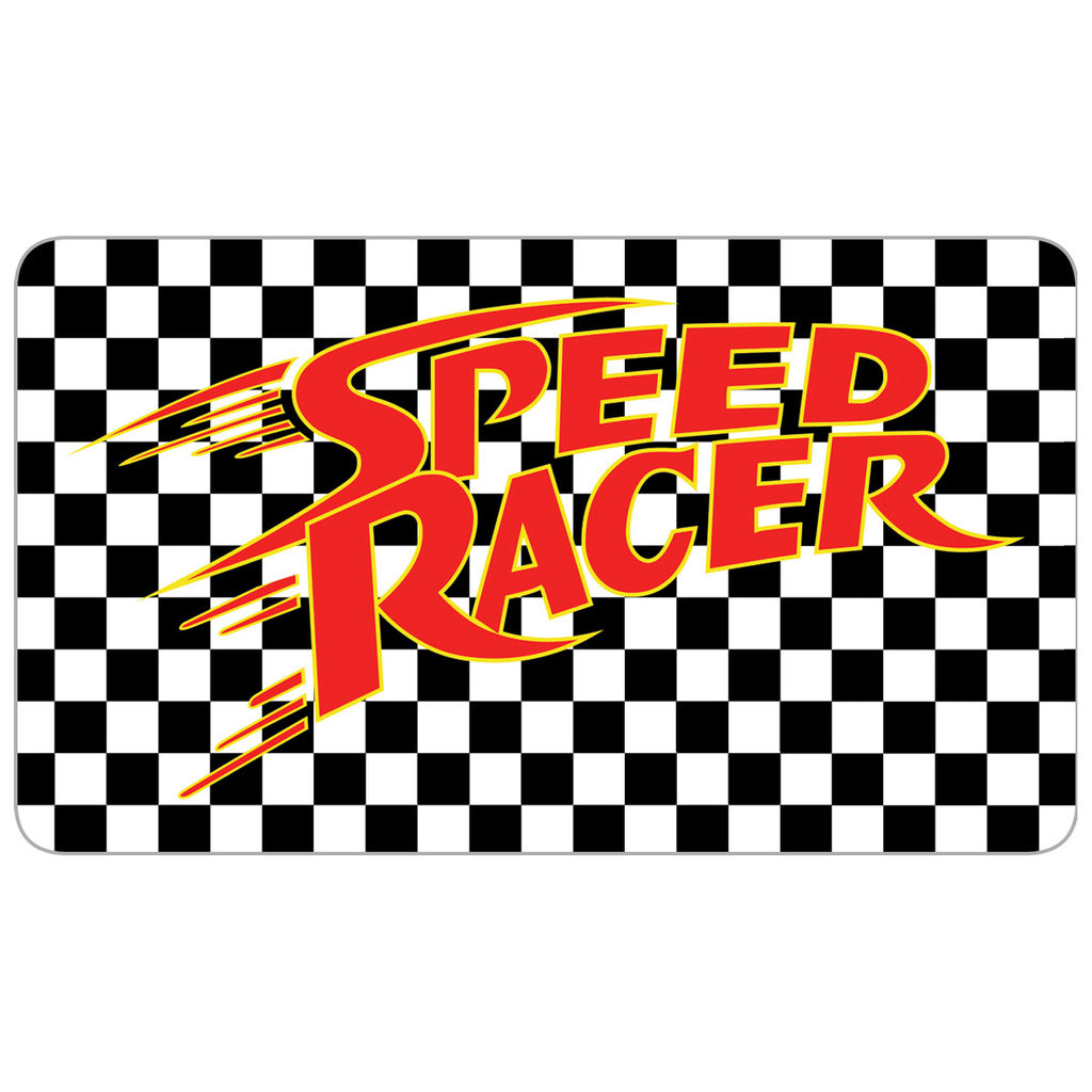 Speed Racer Checkered Green Official Women's T-shirt (Blue)