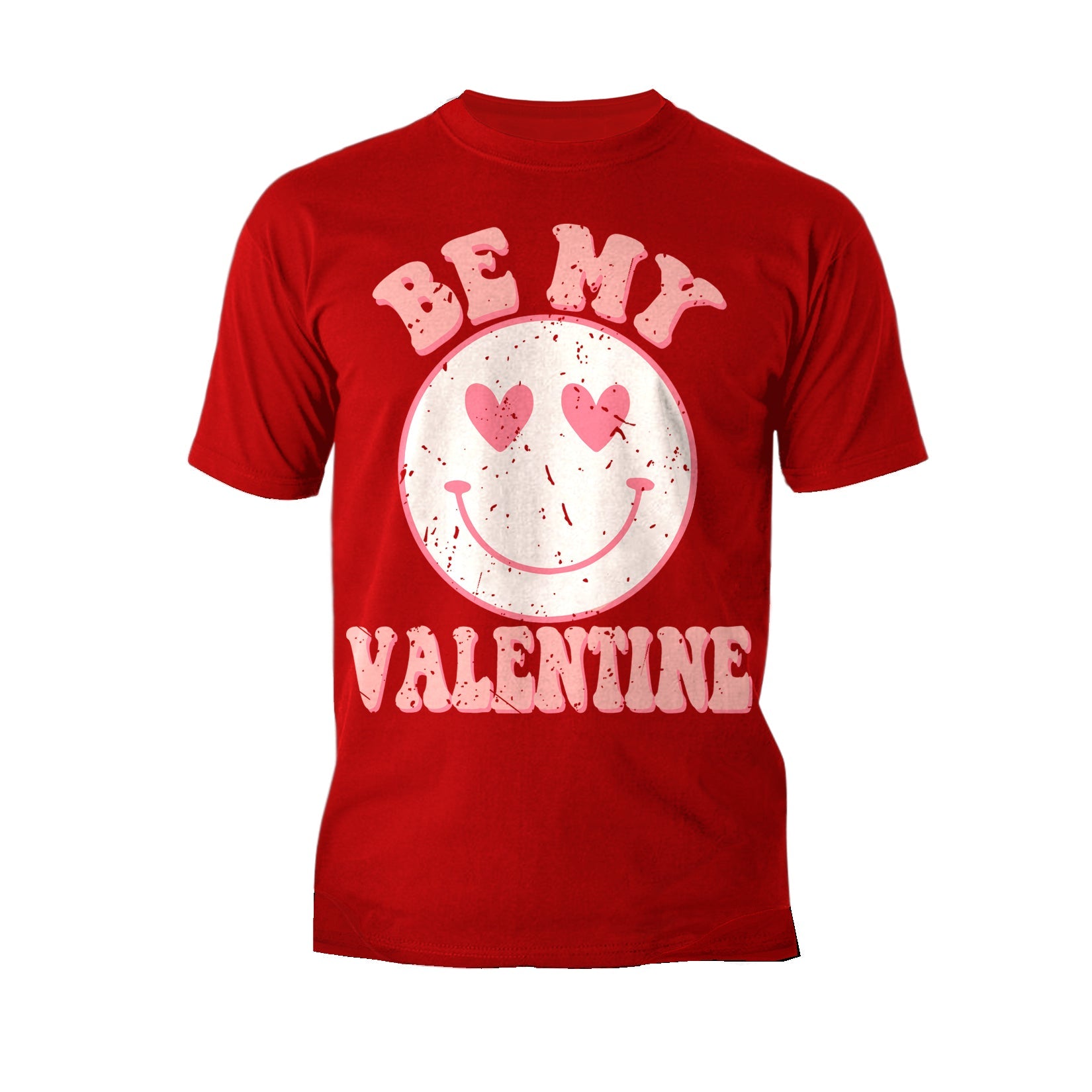 Valentine Retro Love Vintage Cute Heart Face Men's T-shirt