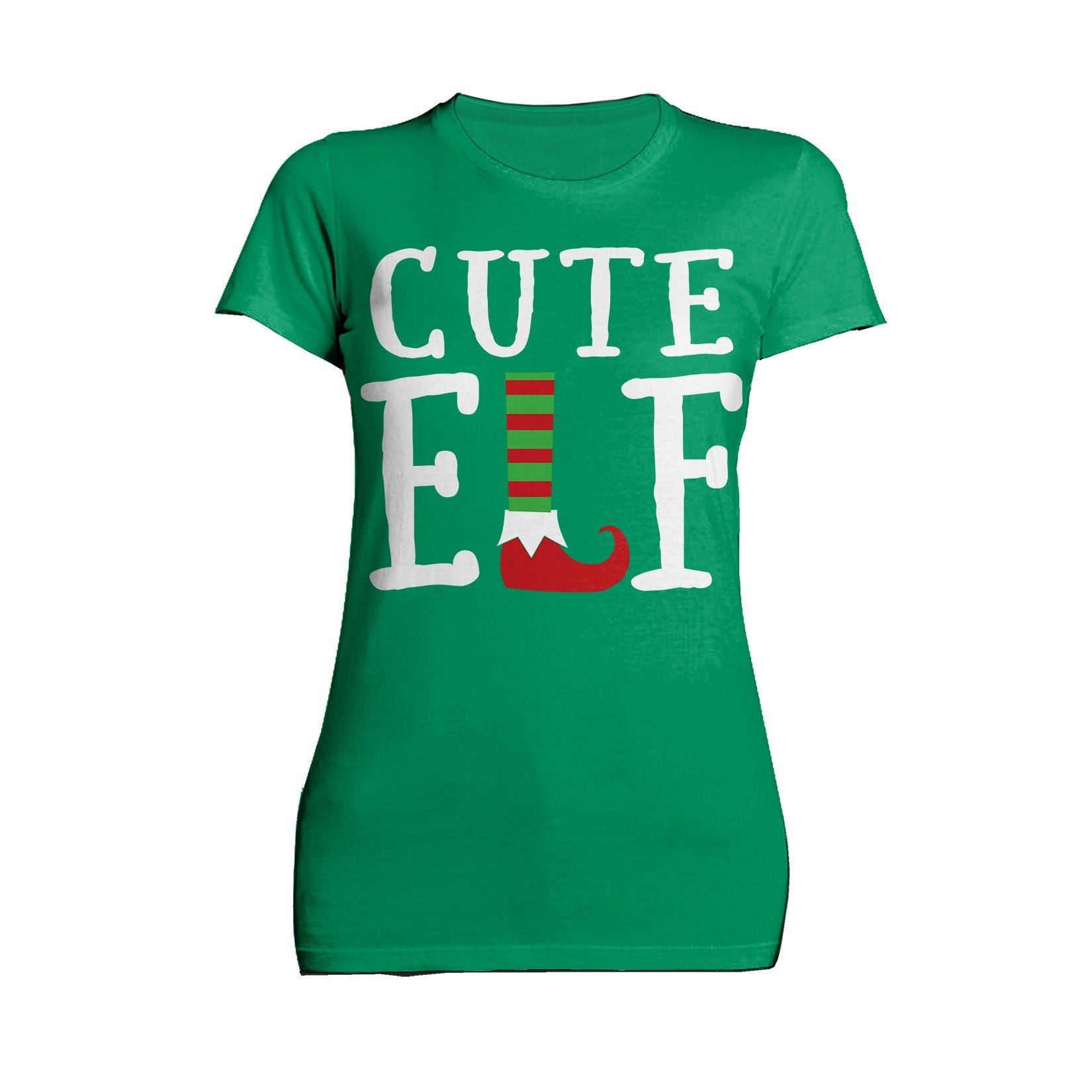 Christmas Elf Squad Cute Shoes Meme Funny Matching Family Women's T-Shirt