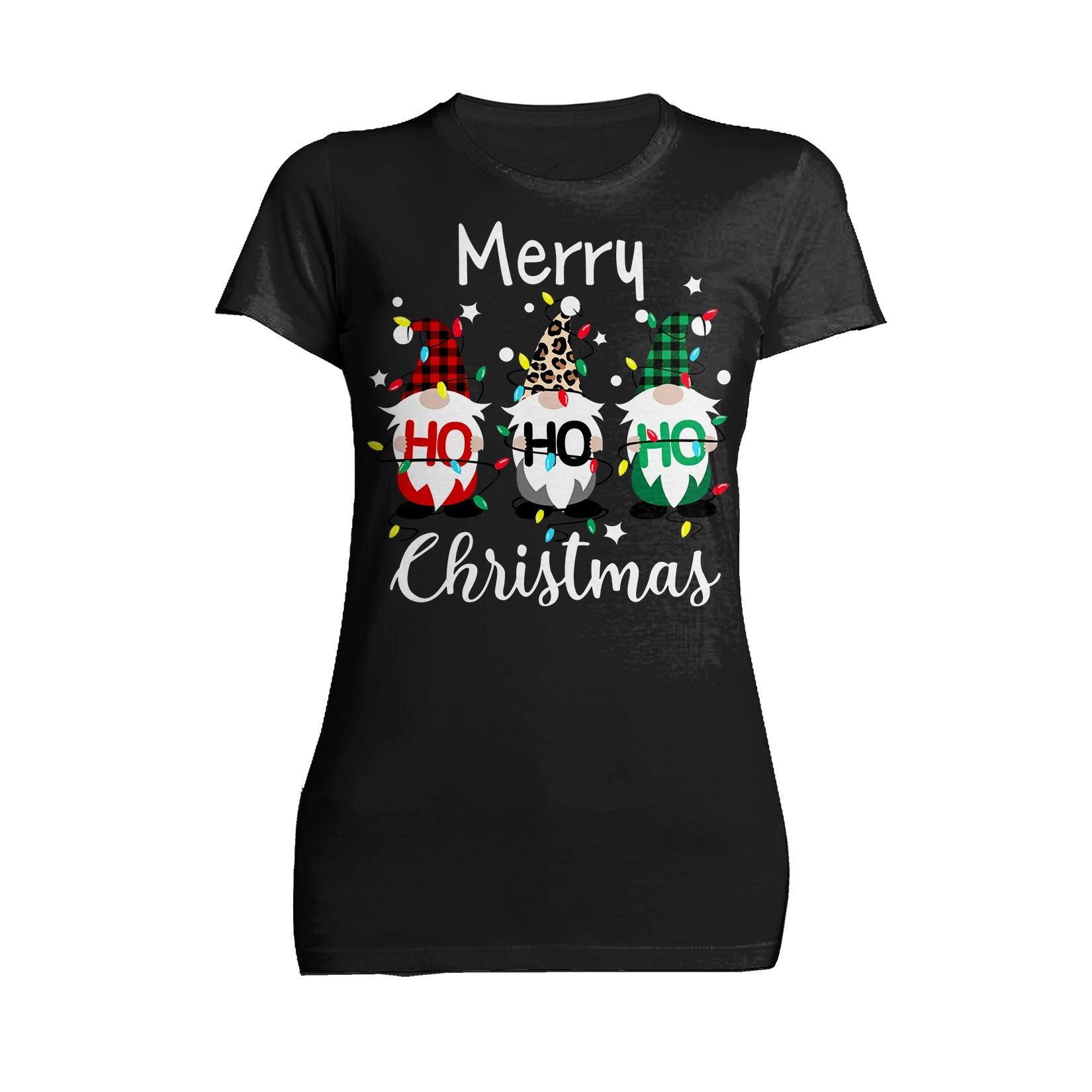 Christmas Elfs Meme Merry Ho Ho Ho Funny Cute Xmas Family Women's T-Shirt