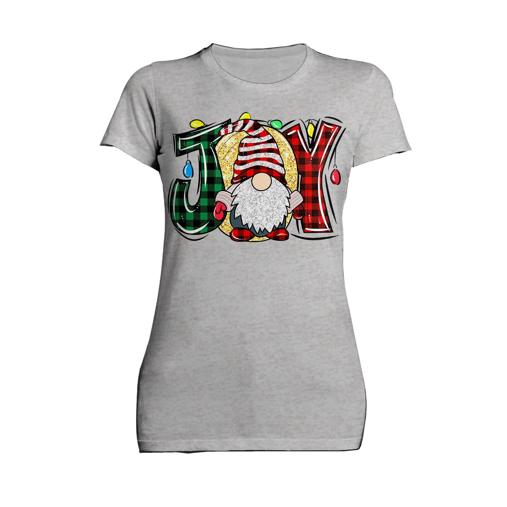 Christmas Gnome Joy Sparkle Meme Traditional Xmas Family Fun Women's T-Shirt