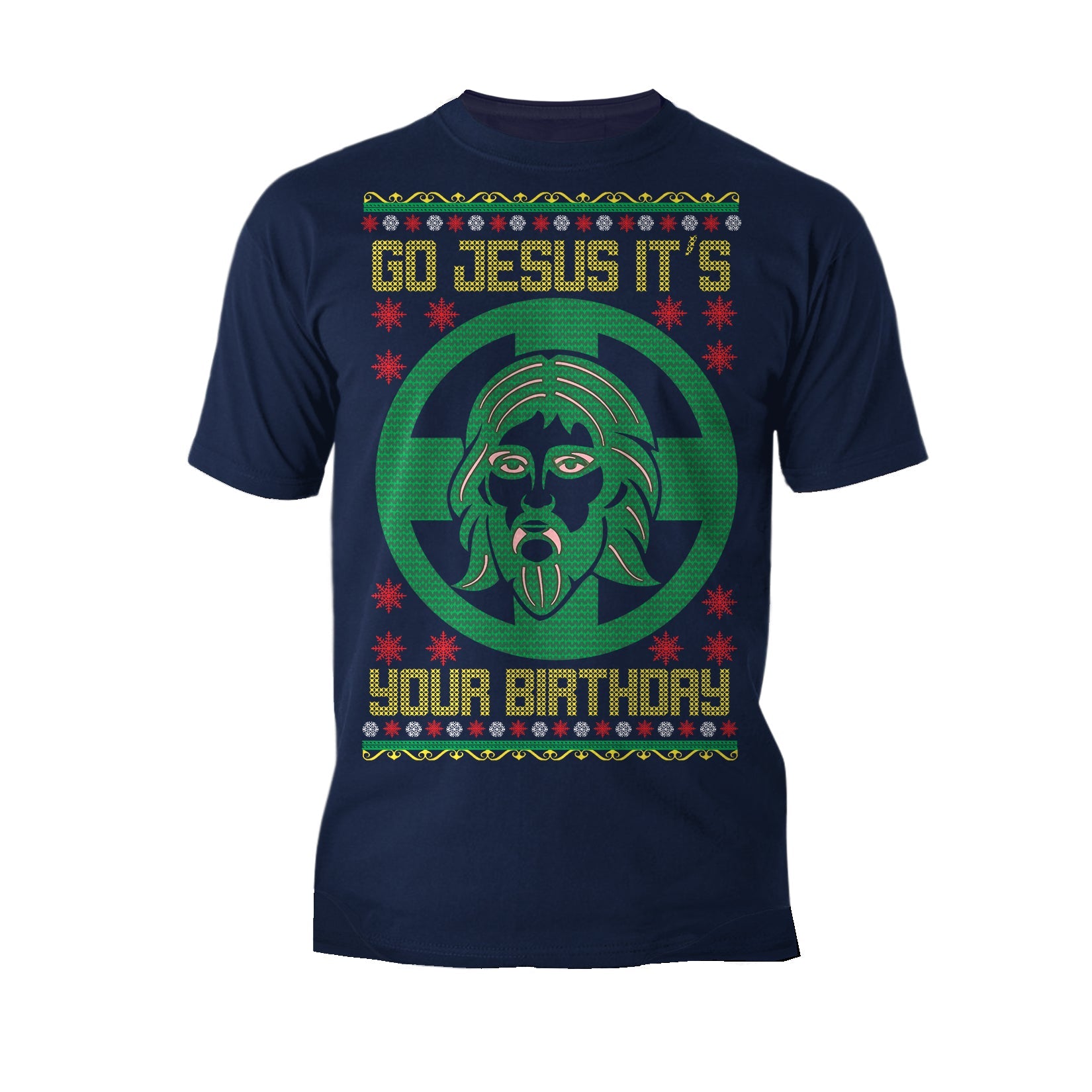 Christmas Go Jesus Its Your Birthday Meme Funny Ugly Xmas Men's T-Shirt