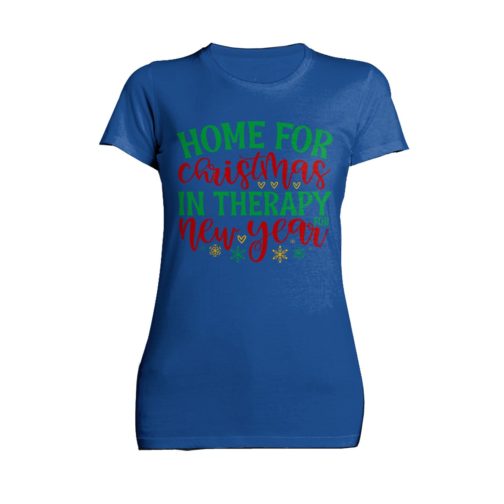 Christmas Therapy Meme Funny Sarcastic Slogan New Year Lol Women's T-Shirt