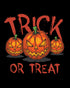 Halloween Horror Trick Or Treat Pumpkin Stencil Retro 80s Official Women's T-shirt