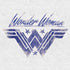 DC Wonder Woman +Logo Watermark Official Women's T-shirt ()