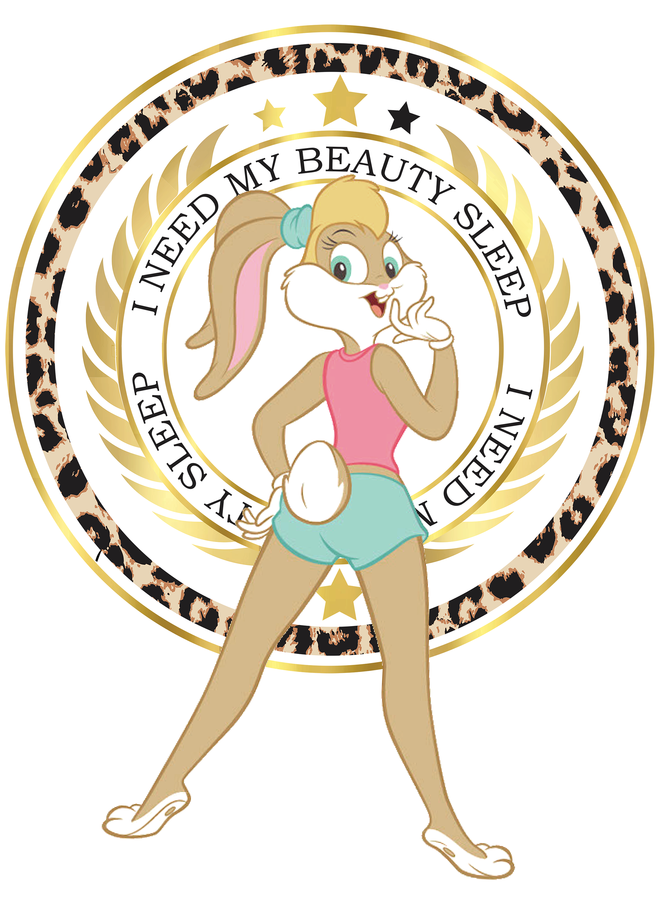 Looney Tunes Bunny Beauty Sleep Official Women's T-shirt ()