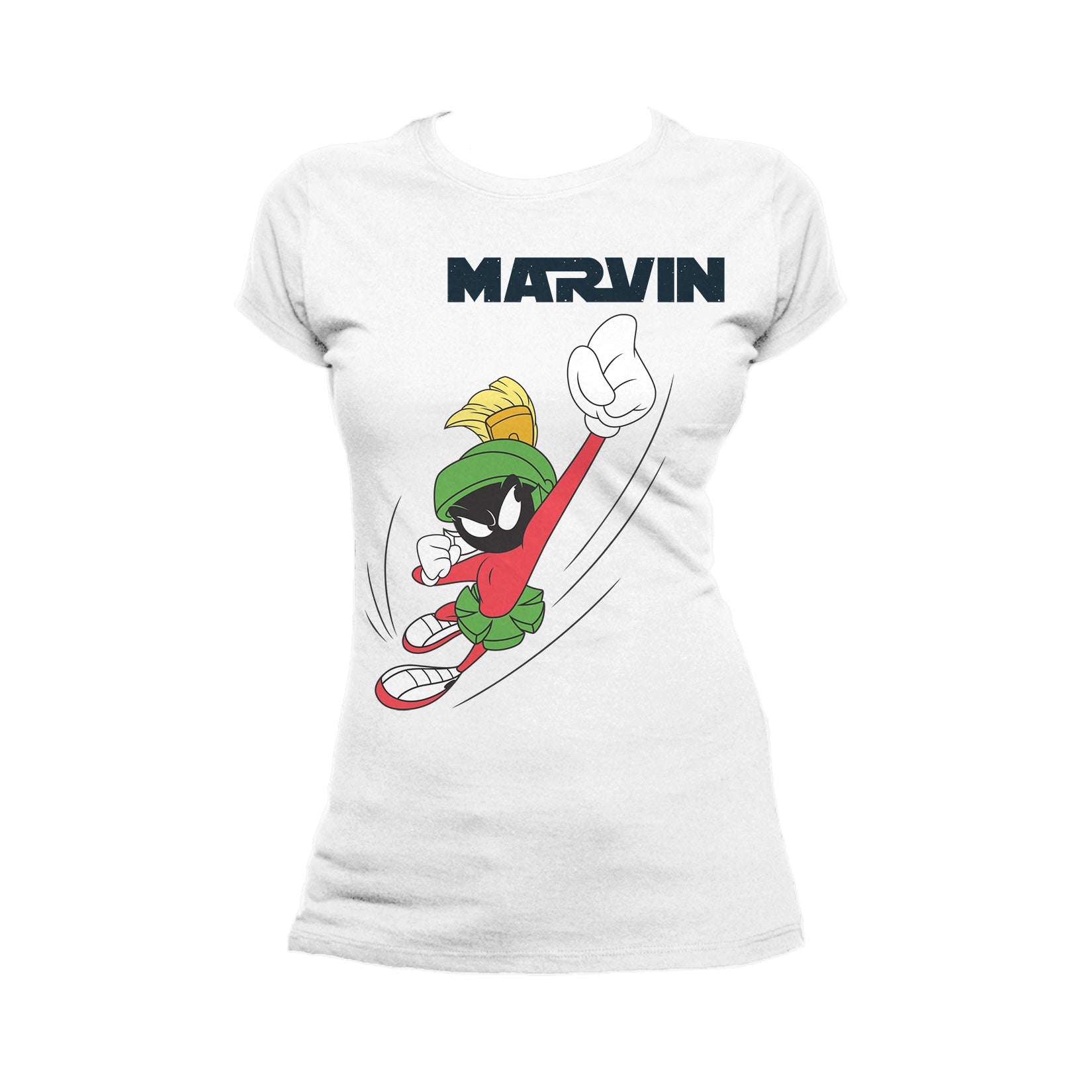 Looney Tunes Marvin Flying Martian Official Women's T-shirt ()