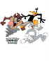 Looney Tunes Trio Bugs Daffy Taz Official Women's T-Shirt ()