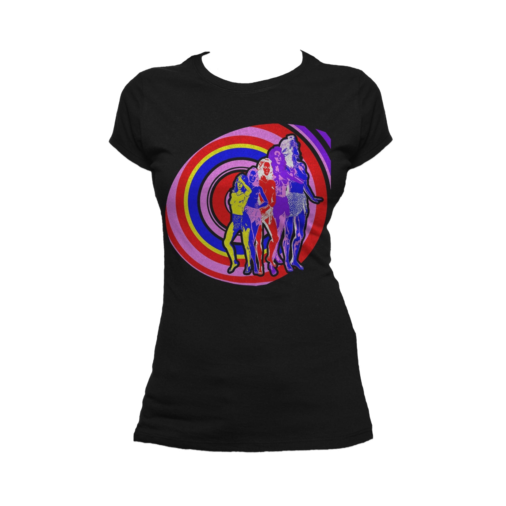 US Brand X Future Retro Spiral Babe Official Women's T-shirt ()