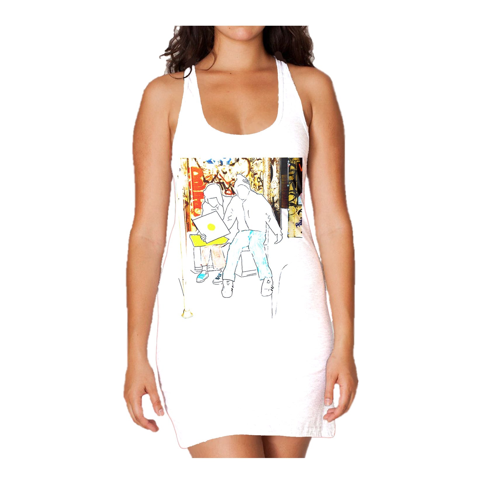 US Brand X Old's Kool Record Shopping Official Women's Tank Dress ()