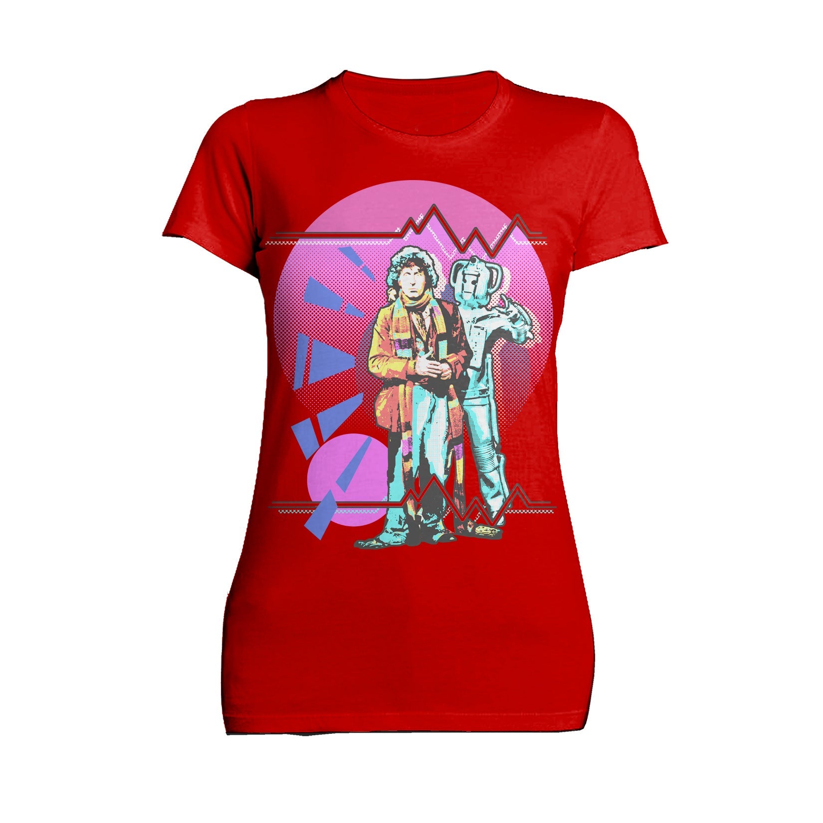 Doctor Who Pop Art 4th Doctor Baker Official Women's T-shirt