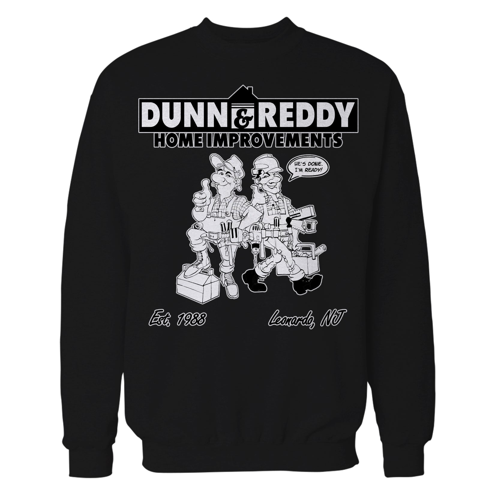 Kevin Smith Clerks 3 Dunn & Ready Roofing Splash Official Sweatshirt