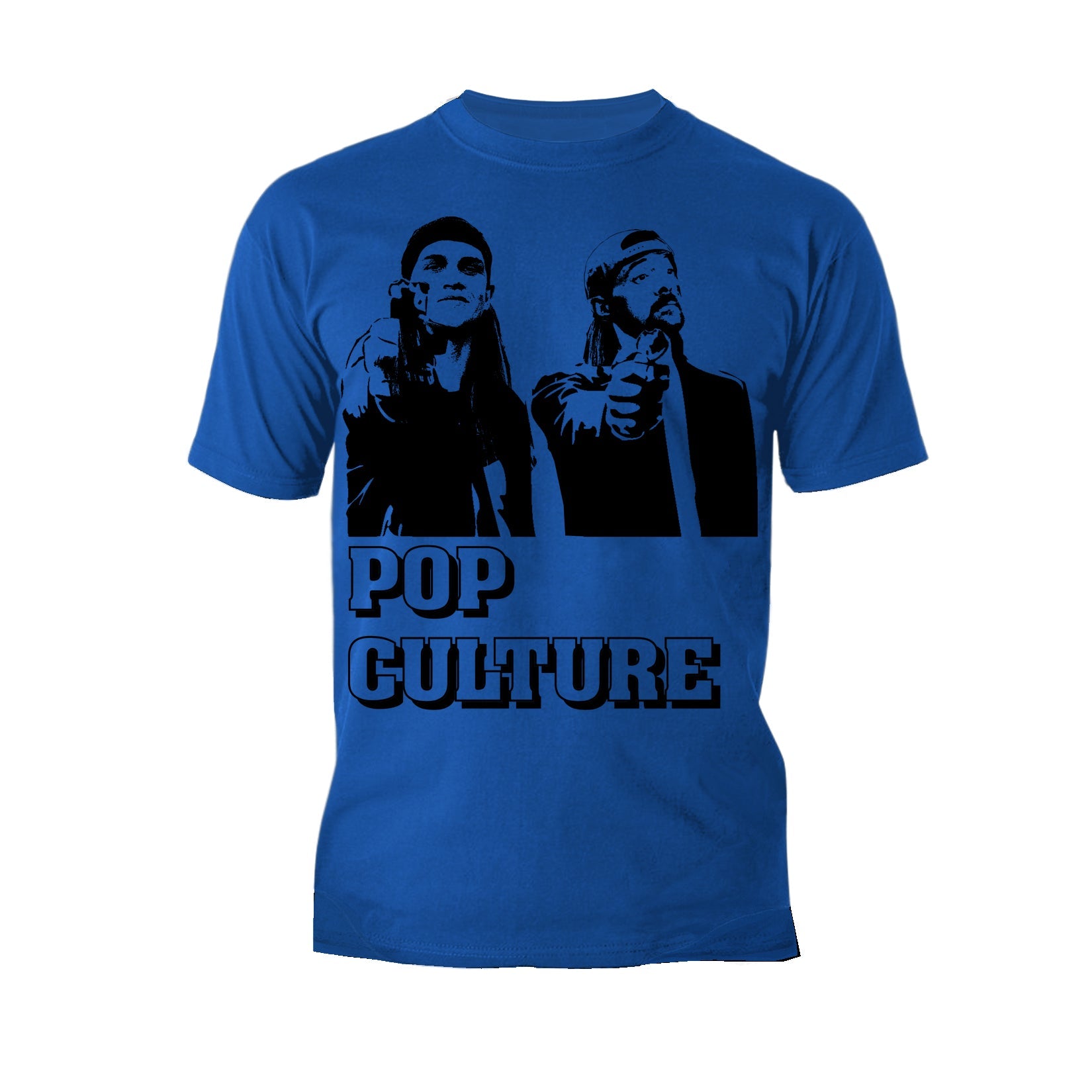 Kevin Smith Jay & Silent Bob Pop Culture Fiction Remix Official Men's T-Shirt