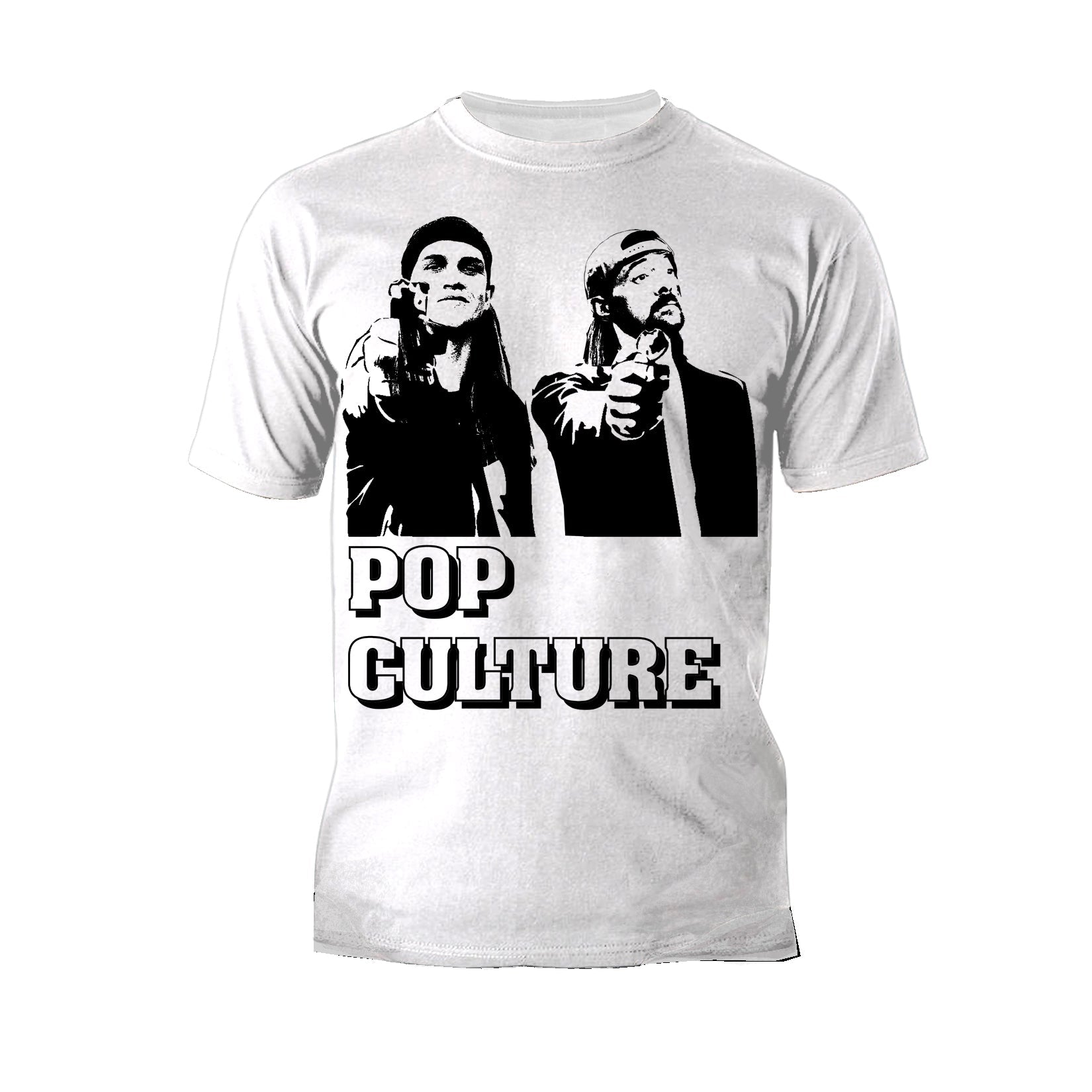 Kevin Smith Jay & Silent Bob Pop Culture Fiction Remix Official Men's T-Shirt